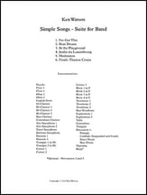 Simple Songs Concert Band sheet music cover